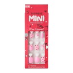 KISS imPRESS No Glue Mani Press On Nails, Mini Press-On Manicure for Kids, \'Super Duper\', Pink, Kids Size, Squoval Shape, Includes 20 Fake Nails with Removable Application Tabs, 1 Mini File