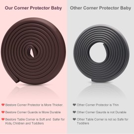 Baby Proofing Edge Corner Protector, 20.5 ft (18.1ft Edge + 8 Corners) Baby Proof Corner Guards ,Thick Table Bumper Guard, 3M Pre-Taped Corners, Soft Rubber Foam Guard Heavy-Duty Baby Proofing Edge Corner Protector, 20.5 ft (18.1ft Edge + 8 Corners) Baby Proof Corner Guards ,Thick Table Bumper Guard, 3M Pre-Taped Corners, Soft Rubber Foam Guard Heavy-Duty