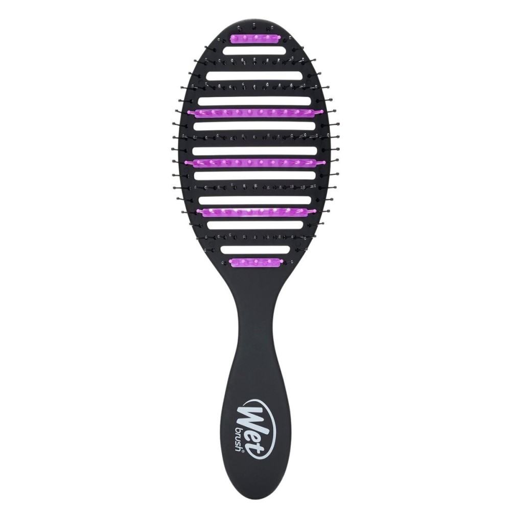 Wet Brush Refresh and Extend Speed Dry Black Detangling Hair Brush -Vented Design and Ultra Soft HeatFlex Bristles Are Blow Dry Safe -Removes Dirt Excess Oils and Impurities-Charcoal Infused Bristles Wet Brush Refresh and Extend Speed Dry Black Detangling Hair Brush -Vented Design and Ultra Soft HeatFlex Bristles Are Blow Dry Safe -Removes Dirt Excess Oils and Impurities-Charcoal Infused Bristles