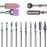 ERUIKA 14pcs Nail Drill Bits Set, Professional Rotary Burrs Diamond Cuticle Remover Bits Kit, 3/32 Electric Manicure Nail File Bit for Acrylic Gel Nails Cuticle Manicure