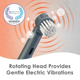 Brusheez Kids Electric Toothbrush Set - Safe & Effective for Ages 3+ - Parent Tested & Approved with Gentle Bristles, 2 Brush Heads, Rinse Cup, 2-Minute Timer, & Storage Base (Shadow The Shark)