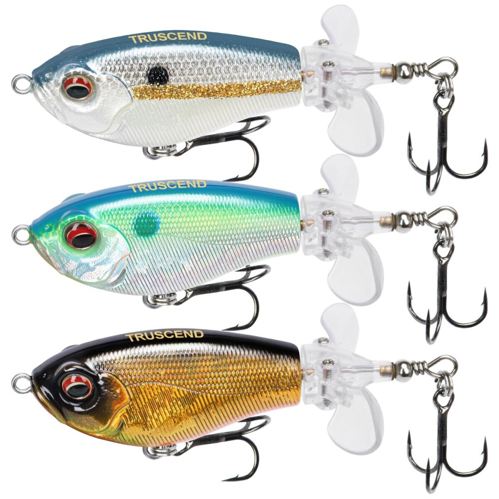 TRUSCEND Top Water Fishing Lures with BKK Hooks, Whopper for Freshwater or Saltwater, Floating Lure Bass Catfish Pike, Wobble Surface Bait Teasers Gifts Men TRUSCEND Top Water Fishing Lures with BKK Hooks, Whopper for Freshwater or Saltwater, Floating Lure Bass Catfish Pike, Wobble Surface Bait Teasers Gifts Men
