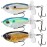 TRUSCEND Top Water Fishing Lures with BKK Hooks, Whopper for Freshwater or Saltwater, Floating Lure Bass Catfish Pike, Wobble Surface Bait Teasers Gifts Men