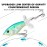 TRUSCEND Top Water Fishing Lures with BKK Hooks, Whopper for Freshwater or Saltwater, Floating Lure Bass Catfish Pike, Wobble Surface Bait Teasers Gifts Men
