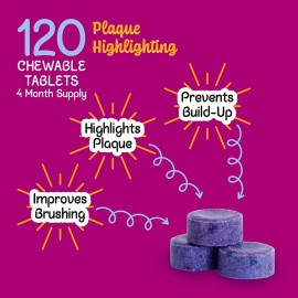 Lingito Plaque/Dental Disclosing Tablets, A Teeth Coloring Tablets Plaque Finder Solution to Effectively Remove Plaque and Tartar Buildup, Improves Oral Care (4 Month Supply - 120 Pack) Lingito Plaque/Dental Disclosing Tablets, A Teeth Coloring Tablets Plaque Finder Solution to Effectively Remove Plaque and Tartar Buildup, Improves Oral Care (4 Month Supply - 120 Pack)