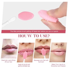 Lip Scrub Brush Scrubber Tool Exfoliator Silicone Exfoliating for Dark Lips (2 pcs, Mix) Lip Scrub Brush Scrubber Tool Exfoliator Silicone Exfoliating for Dark Lips (2 pcs, Mix)