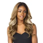 Sensationnel What Lace 13X6 Wigs - Zelena Lacefrontal Hand Tied Glueless Synthetic With Natural Density Preplucked Hairline (FLAMBOYAGESAND)