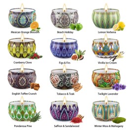 Scented Candles Gift Set,12 Pack Candles for Home Scented, 300 Hour Long Lasting Soy Wax Aromatherapy Candle Set, Birthday Gifts for Women with Gift Box Scented Candles Gift Set,12 Pack Candles for Home Scented, 300 Hour Long Lasting Soy Wax Aromatherapy Candle Set, Birthday Gifts for Women with Gift Box