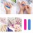 Transun Moo Mini Nail Files Bulk, 100 Pack 2 Inches Disposable Double Sided Emery Boards Manicure Pedicure Tools(1002)