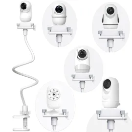 Baby Camera Monitor Mount Flexible Holder Stand Compatible with Momcozy,HelloBaby HB6550/HB65/HB66/HB6560/iFamily,Blemil,GoodBaby,OKAIDI,ANMEATE, Infant Optics Cameras and with 1/4 Baby Cameras Stand