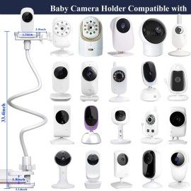 Baby Camera Monitor Mount Flexible Holder Stand Compatible with Momcozy,HelloBaby HB6550/HB65/HB66/HB6560/iFamily,Blemil,GoodBaby,OKAIDI,ANMEATE, Infant Optics Cameras and with 1/4 Baby Cameras Stand Baby Camera Monitor Mount Flexible Holder Stand Compatible with Momcozy,HelloBaby HB6550/HB65/HB66/HB6560/iFamily,Blemil,GoodBaby,OKAIDI,ANMEATE, Infant Optics Cameras and with 1/4 Baby Cameras Stand