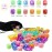 120 Pieces 6 Sided Dice Set Translucent & Solid Games Dice Set, Colored Dice with Free a Black Velvet Pouches for Playing Games, Like Board Games, Dice Games, Math Games, Party Favors and More (16 mm)