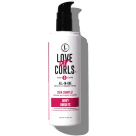 Love Ur Curls LUS Brands All-in-One Styler for Natural Wavy Textured Hair 8.5 oz - Repair, Hydrate, Style in One Easy Step - No Crunch Non-Sticky Hair Care with Shea Butter and Moringa