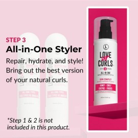Love Ur Curls - Kinky Coily All in One Curl Cream Styler, Curling Cream for Curly Hair, Repair, Define, Hydrate & Style with Shea Butter, 250mL Love Ur Curls - Kinky Coily All in One Curl Cream Styler, Curling Cream for Curly Hair, Repair, Define, Hydrate & Style with Shea Butter, 250mL