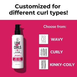 Love Ur Curls - Kinky Coily All in One Curl Cream Styler, Curling Cream for Curly Hair, Repair, Define, Hydrate & Style with Shea Butter, 250mL Love Ur Curls - Kinky Coily All in One Curl Cream Styler, Curling Cream for Curly Hair, Repair, Define, Hydrate & Style with Shea Butter, 250mL