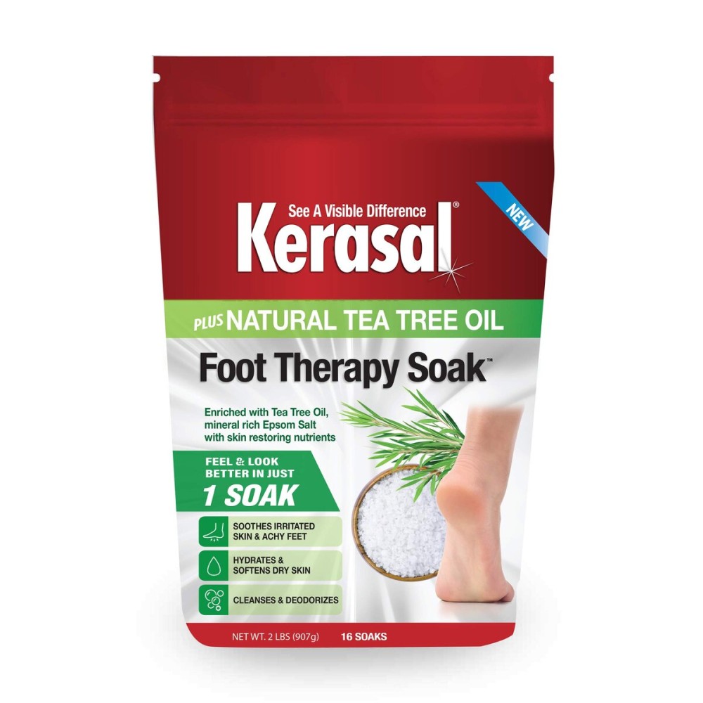 Kerasal Foot Therapy Soak, Foot Soak for Achy, Tired and Dry Feet, 2 lbs and Kerasal Nighttime Intensive Repair Foot Masks, Foot Mask for Cracked Heels and Dry Feet, Two Pairs Kerasal Foot Therapy Soak, Foot Soak for Achy, Tired and Dry Feet, 2 lbs and Kerasal Nighttime Intensive Repair Foot Masks, Foot Mask for Cracked Heels and Dry Feet, Two Pairs