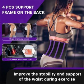 RIYA Waist Trimmer Sweat Waist Trainer for Wome and Men Waist Sweat Belt Band Belly Stomach Wrap Purple RIYA Waist Trimmer Sweat Waist Trainer for Wome and Men Waist Sweat Belt Band Belly Stomach Wrap Purple