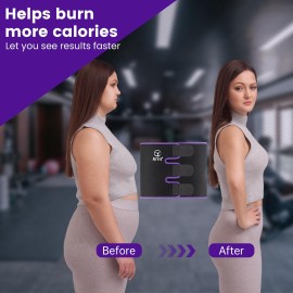 RIYA Waist Trimmer Sweat Waist Trainer for Wome and Men Waist Sweat Belt Band Belly Stomach Wrap Purple RIYA Waist Trimmer Sweat Waist Trainer for Wome and Men Waist Sweat Belt Band Belly Stomach Wrap Purple