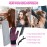 MORGLES Heat Resistant Gloves, 2 Pcs Professional Heat Gloves for Hair Styling Silicone Hot Mat 6 Pcs Hair Clips and 2 Pcs Styling Comb for Curling Iron Wands Flat Iron