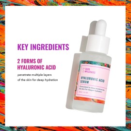 Good Molecules Hyaluronic Acid Serum - Hydrating, Non-greasy formula to Moisturize, Plump - 1% HA, Anti-aging, Water-Based Skincare for Face Good Molecules Hyaluronic Acid Serum - Hydrating, Non-greasy formula to Moisturize, Plump - 1% HA, Anti-aging, Water-Based Skincare for Face