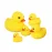 Bath Duck Toys 5 Pcs Rubber Duck Family Squeak Ducks Baby Shower Toy for Toddlers Boys Girls (Yellow Duck Family)