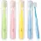 SUREE Extra Soft Toothbrush for Sensitive Teeth, Upgraded 10000 Bristles Nano Toothbrush, Ultra Soft Toothbrushes for Adults & Elders, Portable Manual Toothbrush with Individual Travel Case (4 Pack)