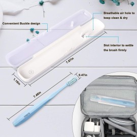SUREE Extra Soft Toothbrush for Sensitive Teeth, Upgraded 10000 Bristles Nano Toothbrush, Ultra Soft Toothbrushes for Adults & Elders, Portable Manual Toothbrush with Individual Travel Case (4 Pack) SUREE Extra Soft Toothbrush for Sensitive Teeth, Upgraded 10000 Bristles Nano Toothbrush, Ultra Soft Toothbrushes for Adults & Elders, Portable Manual Toothbrush with Individual Travel Case (4 Pack)