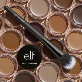 e.l.f. Putty Blush Brush, Vegan Makeup Tool, Flawlessly Applies Putty & Cream Formulas, Creates Airbrushed Effect 1 Count (Pack of 1)
