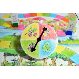 Create Your Own Board Game Set - DIY Kit with Blank Game Board, Game Pieces, Blank Cards, Dice, Spinner, Rulebook, Sand Timer - Build Your Own Game for Family Board Games