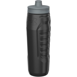 Under Armour Squeeze Water Bottles, 32 oz Water Bottles, Sideline Sports Water Bottle with Quick-Shot Lid, Quick & Easy Hydration, Gym Water Bottles, Squeeze Bottle, 1 32oz Bottle