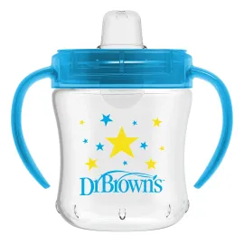 Dr. Brown\'s Transition Sippy Cup with Soft Spout - Blue - 6oz - 6m+