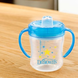 Dr. Brown\'s Transition Sippy Cup with Soft Spout - Blue - 6oz - 6m+
