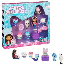 Gabby\'s Dollhouse, Deluxe Figure Gift Set with 7 Toy Figures and Surprise Accessory, Kids Toys for Ages 3 and up