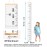 SUJAYU Growth Chart for Kids, Canvas Height Chart Ruler Removable Wood Hanging Wall Ruler Measurement Chart for Home Decoration (White)