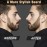 Beard Pencil Filler for man Water Proof Beard pen and beard brush Long Lasting Coverage Natural Finish, Male Mustache Repair Shape, Effective Enhance Facial Hair BLACK