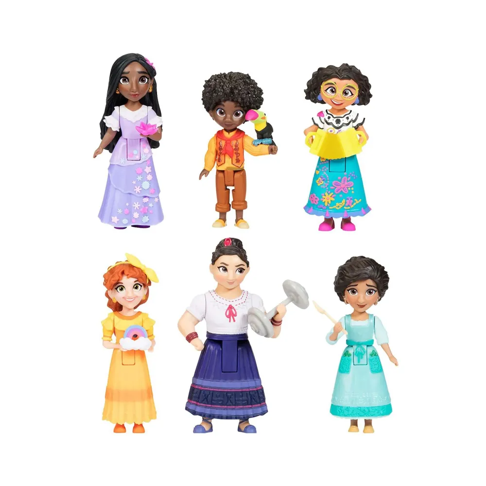 Disney Encanto Doll Figures, The Madrigal Family 6-Pack Set Each with an Accessory - Great to Play with The Casa Madrigal Disney Encanto Doll Figures, The Madrigal Family 6-Pack Set Each with an Accessory - Great to Play with The Casa Madrigal
