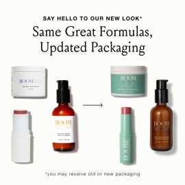 BOOM Beauty Boom Stick Glo: Vegan Hydrating Skin Moisturizer Nourishing Stick for Face, Neck & Body, On-the-go, Dewy Healthy Glow, Goes On Clear BOOM Beauty Boom Stick Glo: Vegan Hydrating Skin Moisturizer Nourishing Stick for Face, Neck & Body, On-the-go, Dewy Healthy Glow, Goes On Clear