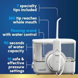 Waterpik ION Professional Water Flosser, Rechargeable and Portable for Teeth, Gums, Braces, 10 Settings, 7 Flossing Tips For Multiple Users And Needs, ADA Accepted, WF-12 White, Packaging May Vary Waterpik ION Professional Water Flosser, Rechargeable and Portable for Teeth, Gums, Braces, 10 Settings, 7 Flossing Tips For Multiple Users And Needs, ADA Accepted, WF-12 White, Packaging May Vary
