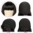 Rebasar Short Bob Wigs Human Hair 8 Inch Glueless Wear and Go Bob Wig With Bangs Human Hair Wigs for Black Women Brazilian Straight Hair No Lace Front Natural Black Wig