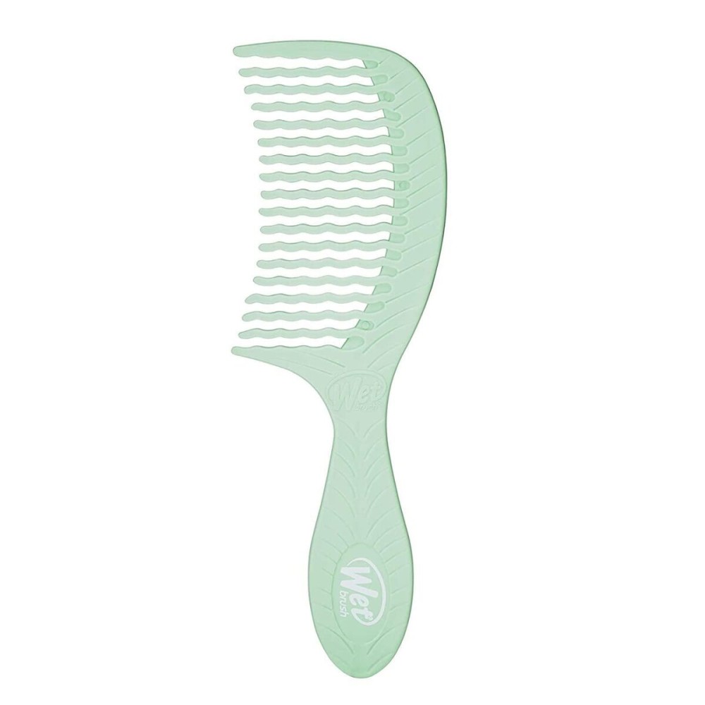 Wet Brush Go Green Tea Tree Oil Infused Treatment Comb - Wide Tooth Hair Detangler with WaveTooth Design that Gently and Glides Through Tangles - No Split Ends and No Damage Wet Brush Go Green Tea Tree Oil Infused Treatment Comb - Wide Tooth Hair Detangler with WaveTooth Design that Gently and Glides Through Tangles - No Split Ends and No Damage