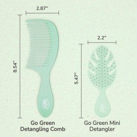 Wet Brush Go Green Tea Tree Oil Infused Treatment Comb - Wide Tooth Hair Detangler with WaveTooth Design that Gently and Glides Through Tangles - No Split Ends and No Damage Wet Brush Go Green Tea Tree Oil Infused Treatment Comb - Wide Tooth Hair Detangler with WaveTooth Design that Gently and Glides Through Tangles - No Split Ends and No Damage