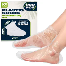 200Pcs Plastic Foot Covers Disposable Socks Foot Gloves - Paraffin Baths Foot Moisturizer Socks - Foot Moisturizing Socks Pedicure Bags for Feet Spa Socks for Women Plastic Socks for Moisturizing Feet 200Pcs Plastic Foot Covers Disposable Socks Foot Gloves - Paraffin Baths Foot Moisturizer Socks - Foot Moisturizing Socks Pedicure Bags for Feet Spa Socks for Women Plastic Socks for Moisturizing Feet