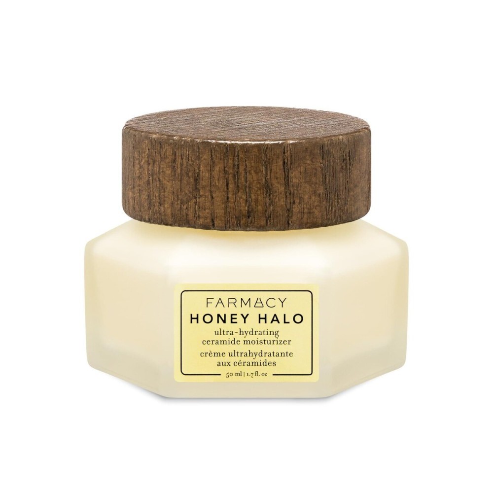 Farmacy Ceramide Face Moisturizer - Honey Halo Hydrating Facial Moisturizer for Dry Skin - Plumps, Soothes + Restores Skin with Potent Ceramides + Buckwheat Honey for a Dewy, Healthy Glow (50ml) Farmacy Ceramide Face Moisturizer - Honey Halo Hydrating Facial Moisturizer for Dry Skin - Plumps, Soothes + Restores Skin with Potent Ceramides + Buckwheat Honey for a Dewy, Healthy Glow (50ml)