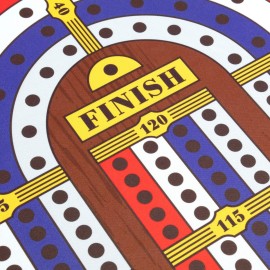 Tabletop Cribbage - Giant Spill-Resistant Neoprene Track Game Board (22 x 40) with 9 Pawns, Deck of Cards, & Travel Carry Bag - Classic Family Board Game Night & Bar Games - 2-4 Players, 30+ mins Tabletop Cribbage - Giant Spill-Resistant Neoprene Track Game Board (22 x 40) with 9 Pawns, Deck of Cards, & Travel Carry Bag - Classic Family Board Game Night & Bar Games - 2-4 Players, 30+ mins