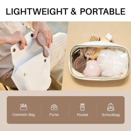 RHOS Mini Hair Brush for Women,Men and Kids-Travel Size Hair Brush for Purse,Pocket,backpack-Small Cushion Paddle Brush with Soft Bristles-Mini Detangler Brush for All Hair Types(1 Pack-Mocha) RHOS Mini Hair Brush for Women,Men and Kids-Travel Size Hair Brush for Purse,Pocket,backpack-Small Cushion Paddle Brush with Soft Bristles-Mini Detangler Brush for All Hair Types(1 Pack-Mocha)