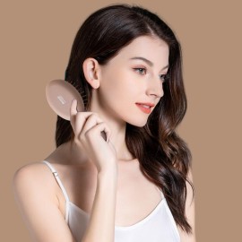 RHOS Mini Hair Brush for Women,Men and Kids-Travel Size Hair Brush for Purse,Pocket,backpack-Small Cushion Paddle Brush with Soft Bristles-Mini Detangler Brush for All Hair Types(1 Pack-Mocha) RHOS Mini Hair Brush for Women,Men and Kids-Travel Size Hair Brush for Purse,Pocket,backpack-Small Cushion Paddle Brush with Soft Bristles-Mini Detangler Brush for All Hair Types(1 Pack-Mocha)