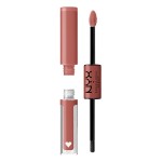 NYX PROFESSIONAL MAKEUP Shine Loud, Long-Lasting Liquid Lipstick with Clear Lip Gloss - Magic Maker (Dusty Nude Mauve)