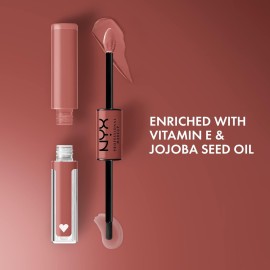 NYX PROFESSIONAL MAKEUP Shine Loud, Long-Lasting Liquid Lipstick with Clear Lip Gloss - Magic Maker (Dusty Nude Mauve) NYX PROFESSIONAL MAKEUP Shine Loud, Long-Lasting Liquid Lipstick with Clear Lip Gloss - Magic Maker (Dusty Nude Mauve)