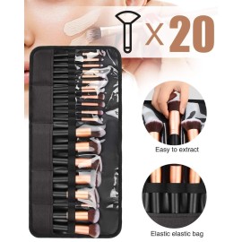 OCHEAL Makeup Brush Holder,Makeup Brush Organizer,Travel Makeup Brushes Bag Cosmetic Bags Pouch for Women Cosmetic Brushes Makeup Artist -Brushes Not included OCHEAL Makeup Brush Holder,Makeup Brush Organizer,Travel Makeup Brushes Bag Cosmetic Bags Pouch for Women Cosmetic Brushes Makeup Artist -Brushes Not included
