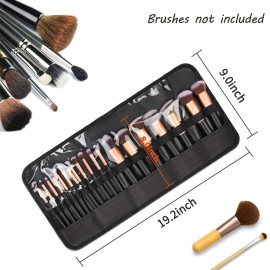 OCHEAL Makeup Brush Holder,Makeup Brush Organizer,Travel Makeup Brushes Bag Cosmetic Bags Pouch for Women Cosmetic Brushes Makeup Artist -Brushes Not included OCHEAL Makeup Brush Holder,Makeup Brush Organizer,Travel Makeup Brushes Bag Cosmetic Bags Pouch for Women Cosmetic Brushes Makeup Artist -Brushes Not included
